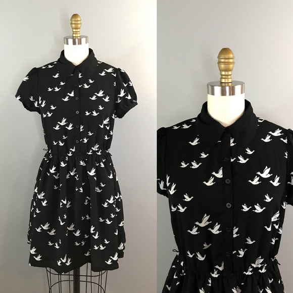 bird print dress forever 21
